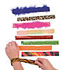 9 1/2" Bulk 100 Pc. Patterned & Textured Plastic Slap Bracelet Assortment Image 1