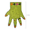 9 1/2" x 11 1/2" Monster Hand-Shaped Plastic Treat Bags - 12 Pc. Image 1