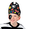 9 1/2" x 6" Fabulous Foam Black Pirate Hat Craft Kit - Makes 12 Image 2
