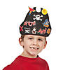 9 1/2" x 6" Fabulous Foam Black Pirate Hat Craft Kit - Makes 12 Image 3