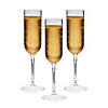 9 1/4" 4 oz. Bulk 100 Ct. Clear Plastic Disposable Champagne Flutes Image 1