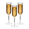 9 1/4" 4 oz. Clear BPA-Free Plastic Champagne Flutes - 25 Ct. Image 1