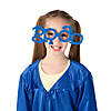 9 1/4" x 4 1/2" Kids Silly Graduation Plastic Glitter Glasses - 12 Pc. Image 1