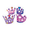 9 1/4" x 5 1/4" Fabulous Foam Princess Crown Craft Kit - Makes 12 Image 1