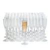 9" 5 oz. Bulk 100 Ct. Premium Etched Plastic Champagne Flutes Image 1