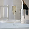 9" 5 oz. Bulk 100 Ct. Premium Etched Plastic Champagne Flutes Image 2