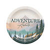 9" Adventure Awaits Party Alpine Mountain Paper Dinner Plates - 8 Ct. Image 1