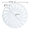 9" Clear Flair Plastic Buffet Plates (72 Plates) Image 2