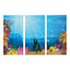 9 Ft. x 6 Ft. Under the Sea Multicolor Plastic Backdrop - 3 Pc. Image 1
