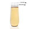 9 oz. Clear Stemless Plastic Champagne Flutes (48 Glasses) Image 3