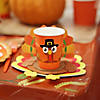 9 oz. Gobble Gobble Party Pilgrim Turkey Orange Disposable Paper Cups with Sleeves - 8 Ct. Image 1