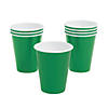 9 oz. Green Disposable Paper Cups - 24 Ct. Image 1