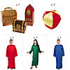 9 Pc. Kids Deluxe The Three Wise Men Costume Kit - Large/Extra Large Image 1