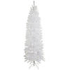 9' Pre-Lit Rapids White Pine Pencil Artificial Christmas Tree  Clear Lights Image 1