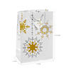 9" x 12-3/4" Large Gold & Silver Gift Paper Bags with Tags - 12 Pc. Image 1