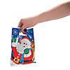 9" x 6" Plastic Christmas Party Goody Bags - 36 Pc. Image 2