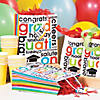 9" x 7 1/2" Medium Cheers to the Grad Paper&#160;Gift Bags - 12 Pc. Image 1