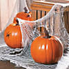 9" x 8 1/4" Orange Pumpkin Foam Halloween Decoration Image 1