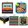 91 Pc. 80s Party Tableware Kit for 8 Guests Image 1