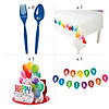 92 Pc. Balloon Birthday Party Disposable Tableware Kit for 8 Guests Image 2