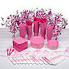 954 Pc. Pink Ribbon Disposable Tableware Kit for 120 Guests Image 1
