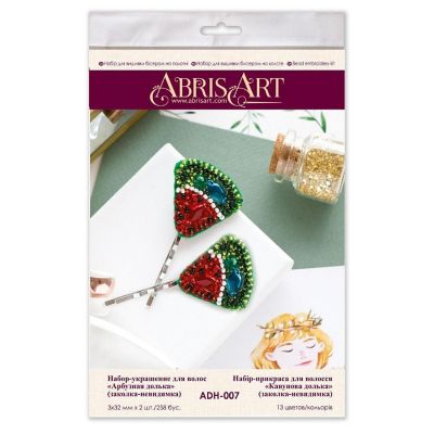 Abris Art Bead Embroidery Decoration Kit Watermelon slice ADH-007 Image 1