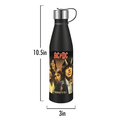 AC/DC Highway To Hell 17 oz Stainless Steel Pin Bottle Image 1