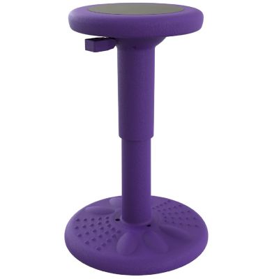 Active Chairs Adjustable Wobble Stool for Kids, Flexible Seating Improves Focus and Helps ADD/ADHD,  16.65-23.75-Inch Chair, Ages 13-18, Purple Image 1