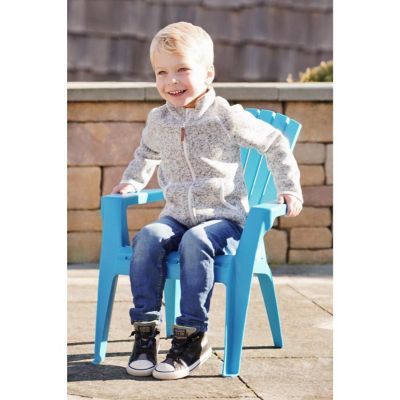 Adams Manufacturing #8460-21-3731 Kid's Adirondack Stacking Chair, Pool Blue Image 2
