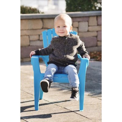 Adams Manufacturing #8460-21-3731 Kid's Adirondack Stacking Chair, Pool Blue Image 3