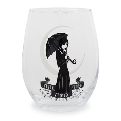 Addams Family Wednesday "Little Storm Cloud" Stemless Wine Glass  20 Ounces Image 1