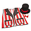 Adults Carnival Game Master Hat & Vest Polyester Costume Set - 3 Pc. Image 1