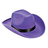 Adults Purple Cowboy Hat Image 1