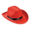 Adults Red Cowboy Hat Image 1