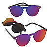 Adults Round Mirrored Sunglasses - 6 Pc. Image 1