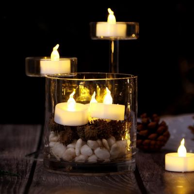 AGPtek 24pack Warm White Flameless Tealight Candles Image 1