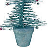 Allstate 16" Whimsical Turquoise Glittered Spike Table Tree - Unlit Image 3
