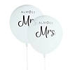 Almost Mrs. Clear 36" Latex Balloons - 2 Pc.  Image 1