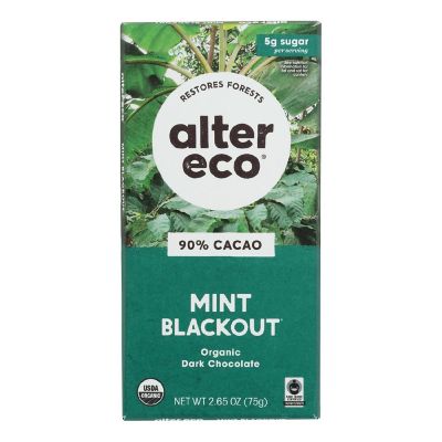 Alter Eco Americas - Chocolate Dp Dark Crisp Mint - Case of 12 - 2.65 OZ Image 1