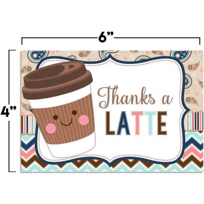 AmandaCreation Thanks A Latte Greeting Card 2pc. Image 2