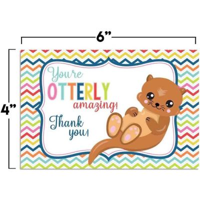 AmandaCreation You're Otterly Amazing Greeting Card 2pc. Image 2