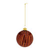 Amber Glass Ball Ornament (Set Of 12) 3"D Image 1