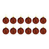 Amber Glass Ball Ornament (Set Of 12) 3"D Image 2