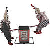 Animated See-Saw Clowns Halloween Decoration Image 1
