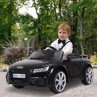 Aosom 6V Kids Electric Ride On Car Licensed Audi TT RS with One Seat and Remote Control for Kids 3 6 Years Old   Black Image 1