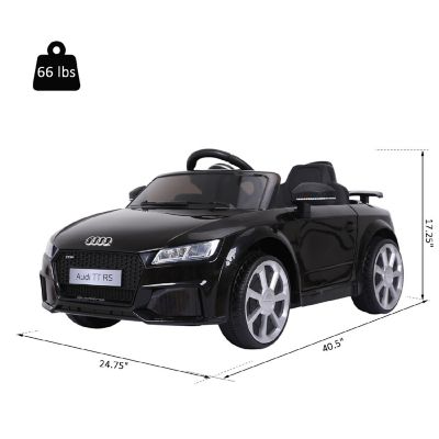 Aosom 6V Kids Electric Ride On Car Licensed Audi TT RS with One Seat and Remote Control for Kids 3 6 Years Old   Black Image 2