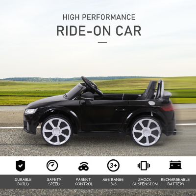 Aosom 6V Kids Electric Ride On Car Licensed Audi TT RS with One Seat and Remote Control for Kids 3 6 Years Old   Black Image 3