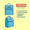Aqua Lunch Bag Image 1