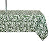 Artichoke Green  Floral Print Outdoor Tablecloth With Zipper, 60X84 Image 1
