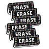 Ashley Productions Magnetic Whiteboard Eraser, Chalk Loops, 2" x 5", Pack of 6 Image 1